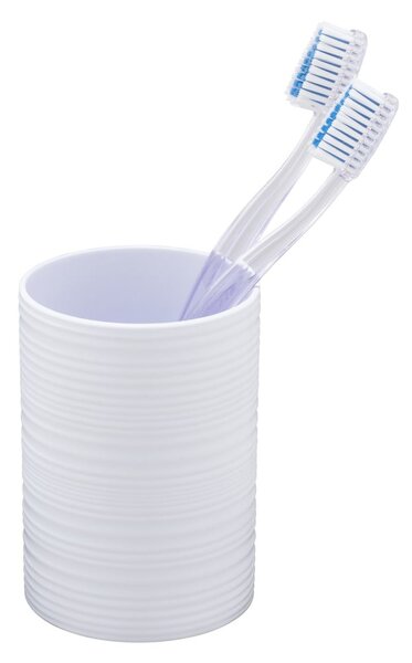 Portaspazzolino bianco opaco in plastica Lyon – Allstar