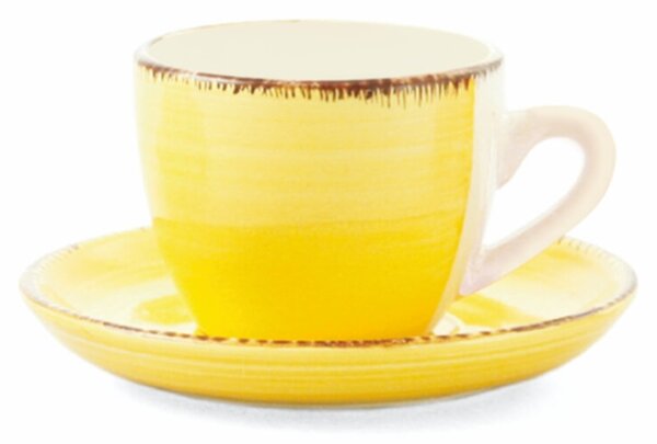 Set 6 tazzine caff� Baita in Gres Multicolor, capacit� 90 ml