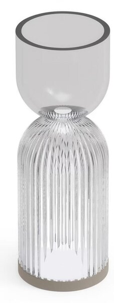 Lampada da Tavolo Alba Lamp B Dimensioni 8x H 23 cm - ideale per aggiungere un tocco di luminosit� e bellezza floreale Colore trasparente
