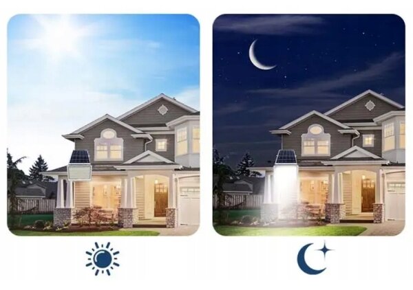 Proiettore solare dimmerabile LED/150W/3,2V 5000K 15000 mAh IP65 nero + telecomando