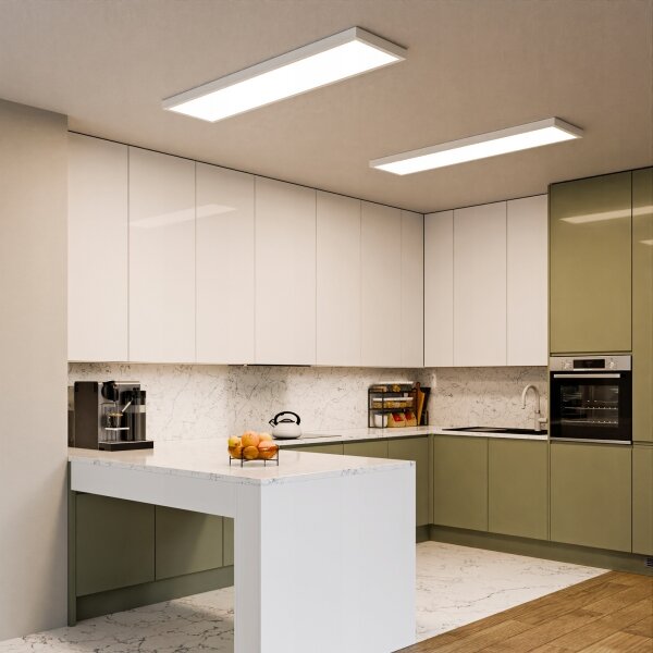 Pannello LED a montaggio superficiale 60 W, 230 V, 30 x 120 cm, bianco