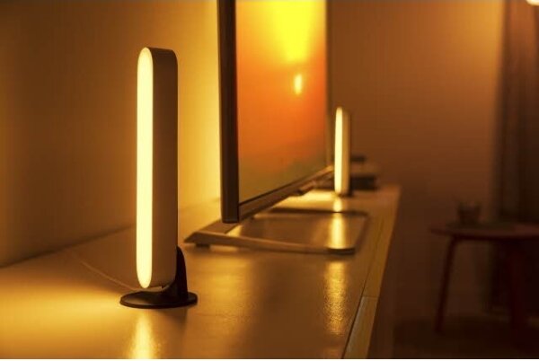 Philips - Set 2x lampada da tavolo dimmerabile LED RGB Hue AMBIANCE 6W 230V bian