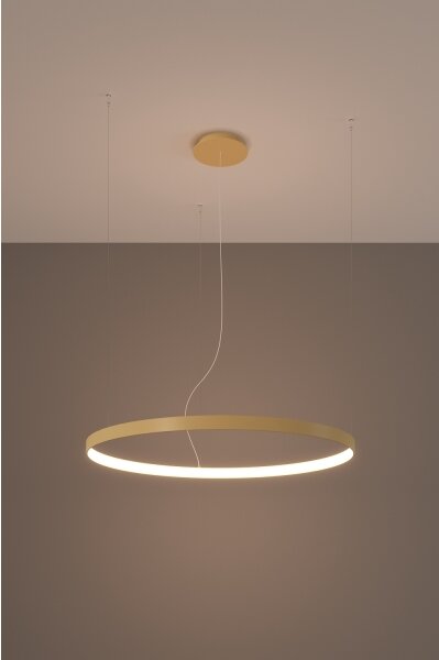 Thoro TH.174 - Lampadario LED a sospensione con filo RIO LED/50W/230V CRI90 3000K diametro 78 cm oro