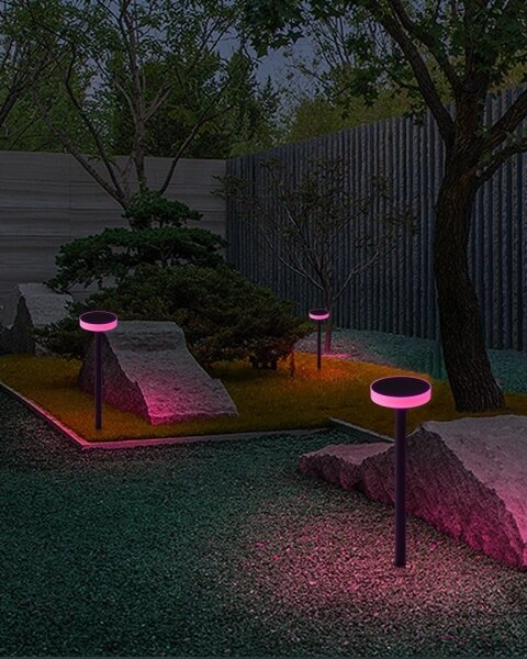 Immax NEO 07910L-LED RGB Lampada solare dimmerabile LED 1W 5V rotonda IP54 Tuya