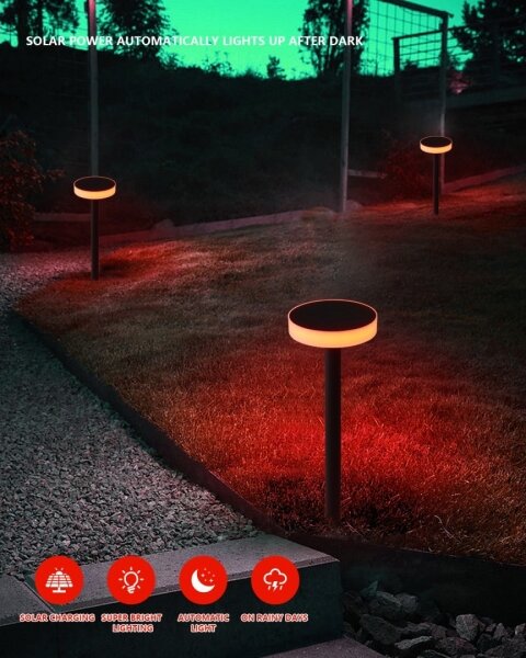Immax NEO 07910L-LED RGB Lampada solare dimmerabile LED 1W 5V rotonda IP54 Tuya