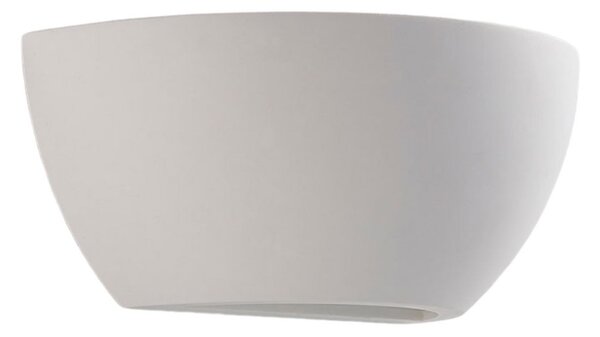 Applique da parete Lindby, Jimmy, dimmerabile, Bianco, Soggiorno, Gesso / Argilla, Moderno