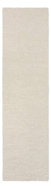Passatoia avorio in lana tessuta a mano 80x230 cm Harris Boucle – Flair Rugs