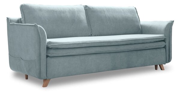 Divano in velluto azzurro 225 cm Charming Charlie - Miuform