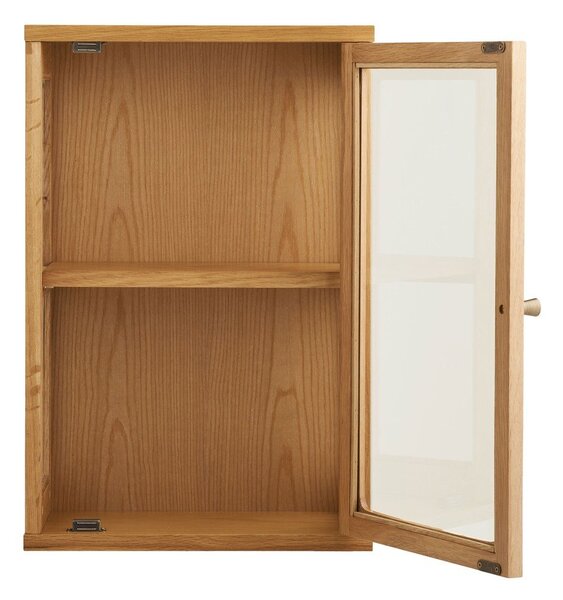 Vetrina di colore naturale da appendere 40x60x20 cm Zamora – House Nordic