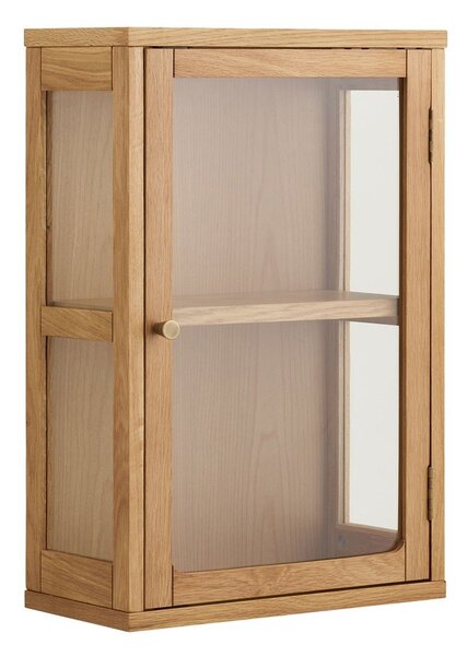 Vetrina di colore naturale da appendere 40x60x20 cm Zamora – House Nordic