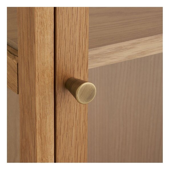 Vetrina di colore naturale da appendere 40x60x20 cm Zamora – House Nordic