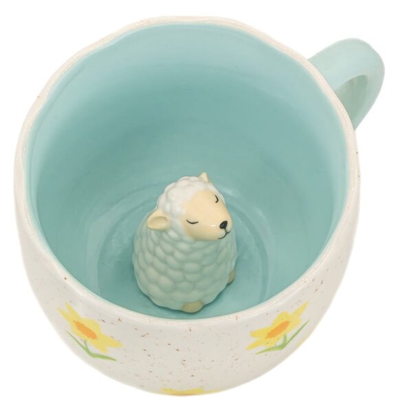 Tazza blu e color crema in porcellana 350 ml Surprise Sheep – Sass & Belle