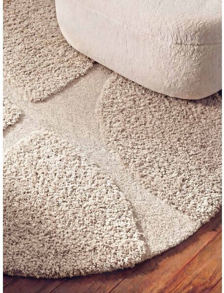 Tappeto rotondo color crema tessuto a mano ø 200 cm Lambeth Jasper – Ted Baker