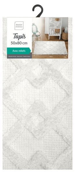 Tappetino per il bagno color crema 50x80 cm Otis – douceur d'intérieur