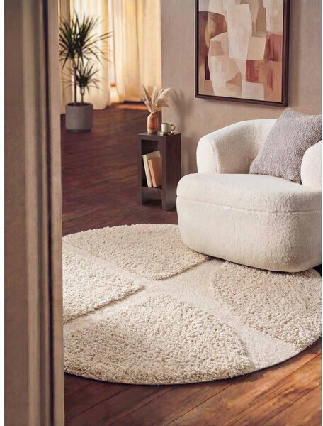 Tappeto rotondo color crema tessuto a mano ø 200 cm Lambeth Jasper – Ted Baker