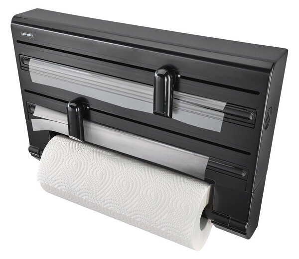 Porta pellicola e alluminio da parete da parete nero in plastica Parat – LEIFHEIT