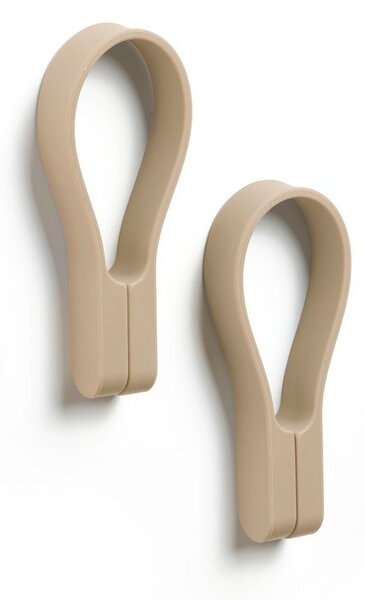 Set di ganci per asciugamani beige 2 pz Loop – Zone