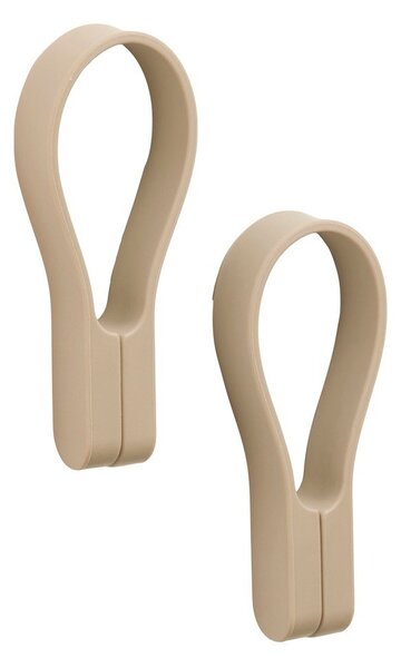 Set di ganci per asciugamani beige 2 pz Loop – Zone