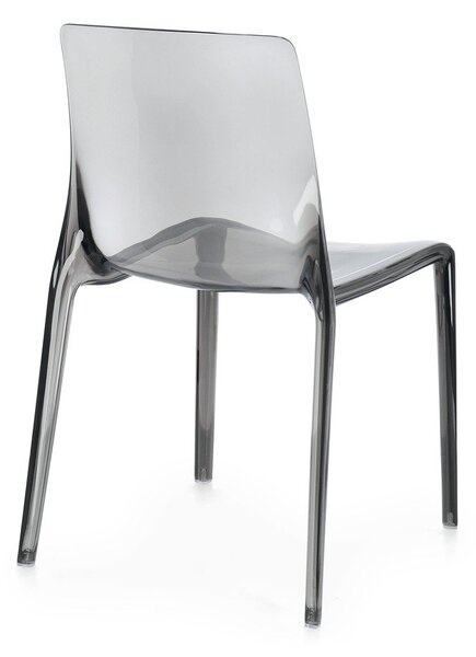 Sedia da esterno grigia in plastica Adele – Bizzotto