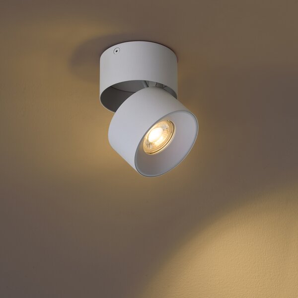 Faretto moderno da superficie bianco GU10 50mm orientabile - Echo