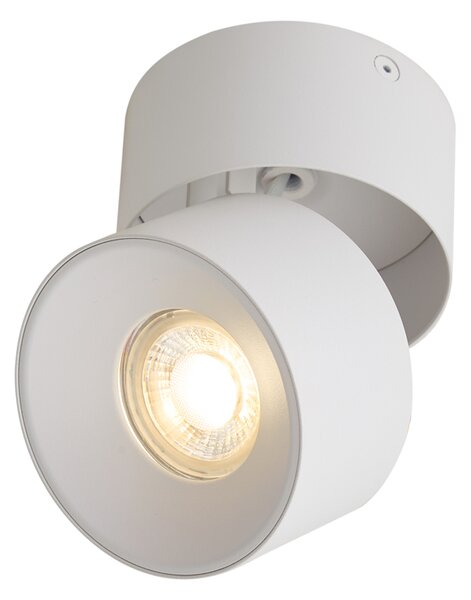 Faretto moderno da superficie bianco GU10 50mm orientabile - Echo