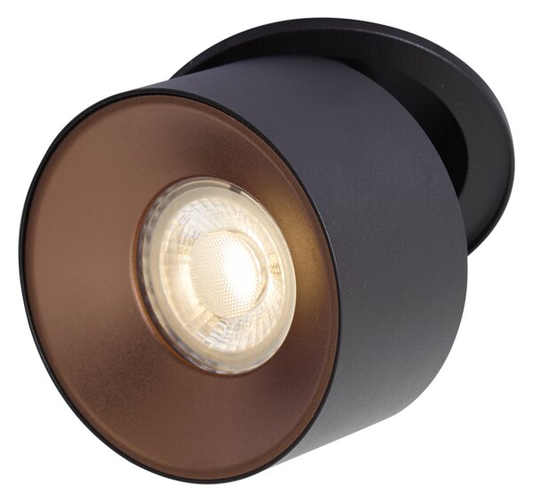 Faretto da incasso moderno nero GU10 50mm - Echo