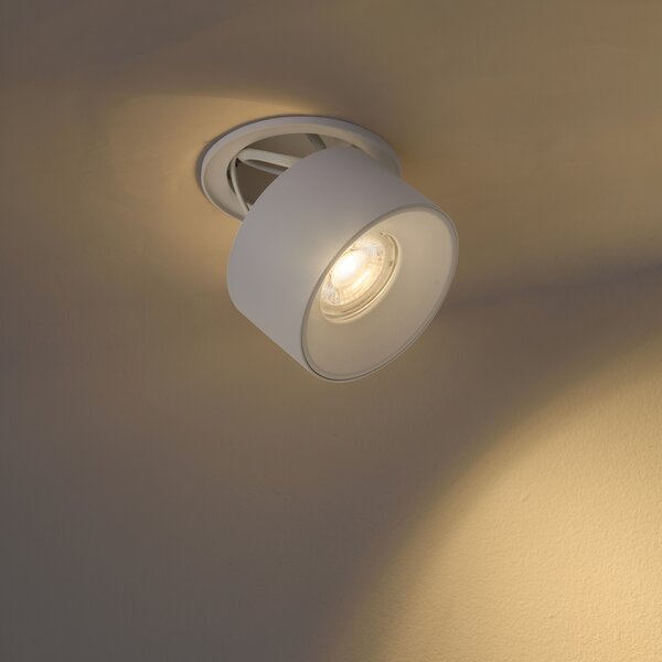 Faretto da incasso moderno bianco GU10 50mm - Echo