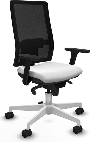 Sedia da ufficio Horna Piqueras y Crespo, modello 3D026N0, colore bianco