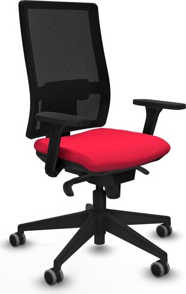 Sedia da ufficio Horna Piqueras y Crespo, modello 3D066G0, colore rosso