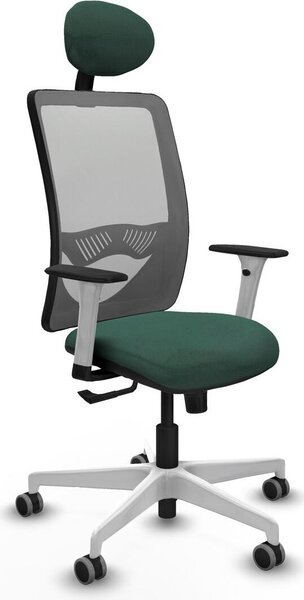 Sedia da ufficio con poggiatesta, modello Zulema Piqueras y Crespo, codice 1B026G1, colore verde