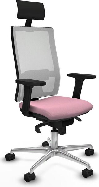 Sedia da ufficio Horna Piqueras y Crespo, modello 2D086N1, colore rosa