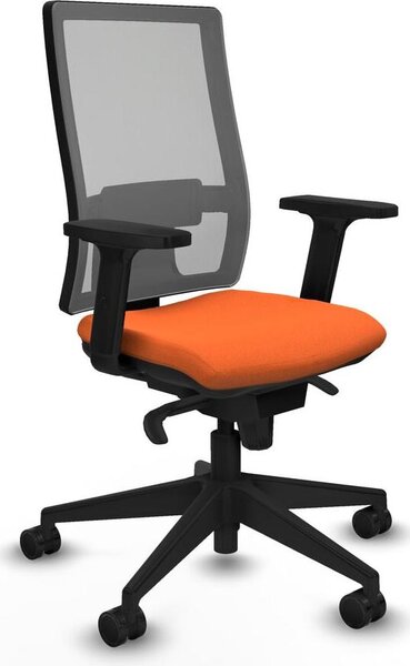 Sedia da ufficio Horna Piqueras y Crespo, modello 2D066N0, colore arancione