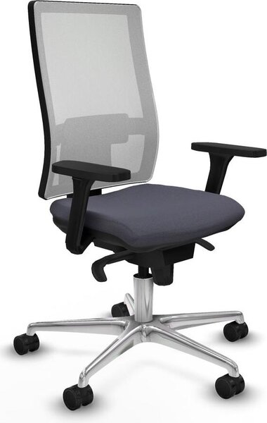 Sedia da ufficio Horna Piqueras y Crespo, modello 3D086N0, colore grigio scuro
