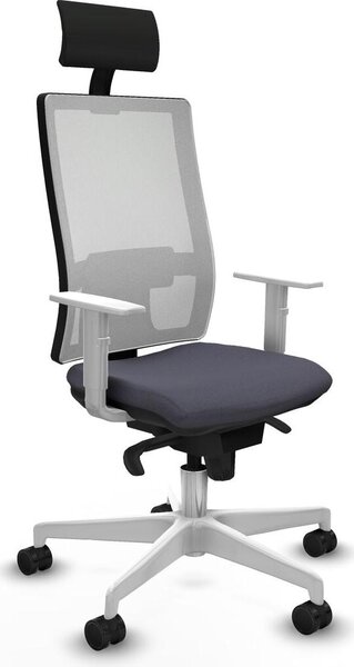 Sedia da ufficio Horna Piqueras y Crespo, modello 4B026N1, colore grigio scuro