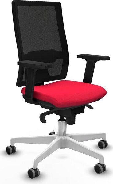 Sedia da ufficio Horna Piqueras y Crespo, modello 2D026G0, colore rosso