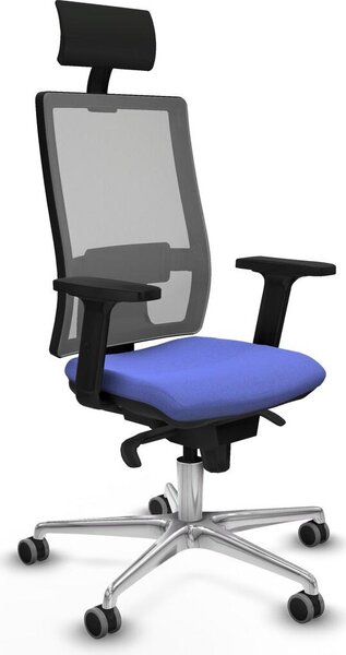 Sedia da ufficio Horna Piqueras y Crespo, modello 2D086G1, colore azzurro chiaro