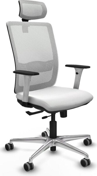 Sedia da ufficio Piqueras y Crespo, modello 1B086G2, colore bianco