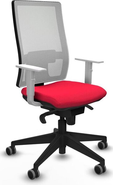 Sedia da ufficio Piqueras y Crespo, modello 4B066G0, colore rosso