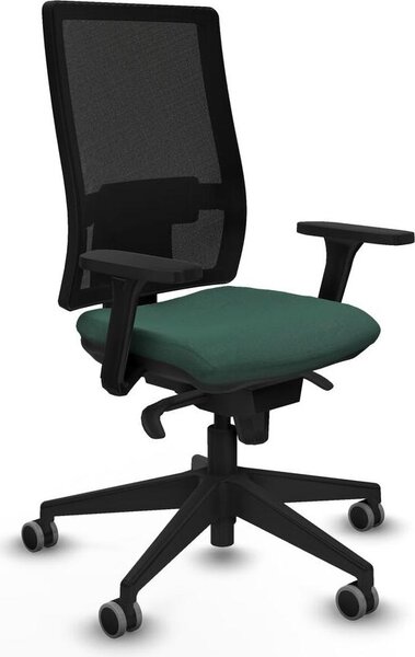 Sedia da ufficio Piqueras y Crespo, modello 3D066G0, colore verde