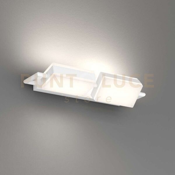 Kubi applique plafoniera grande bianco a led switch 3000-4000k 38w 