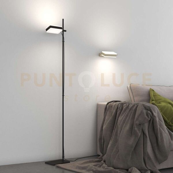 Kubi piantana nero a led 3000-4000°k 20w 2400lm