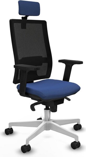 Sedia da ufficio Piqueras y Crespo 2D026N2, colore blu navy