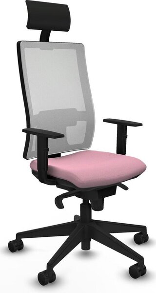 Sedia da ufficio Horna Piqueras y Crespo, modello 1D066N1, colore rosa