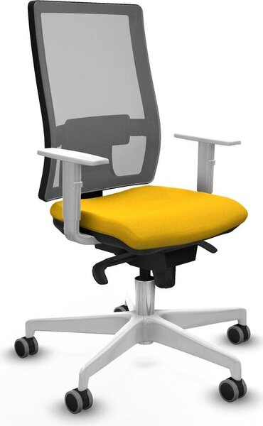 Sedia da ufficio Horna Piqueras y Crespo, modello 4B026G0, colore giallo