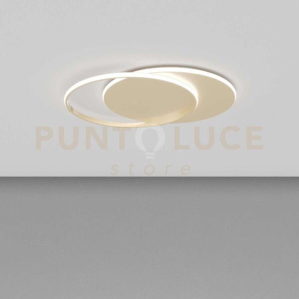 Mercury applique plafoniera piccola gold led cct 3000 4000k 5100lm 42w