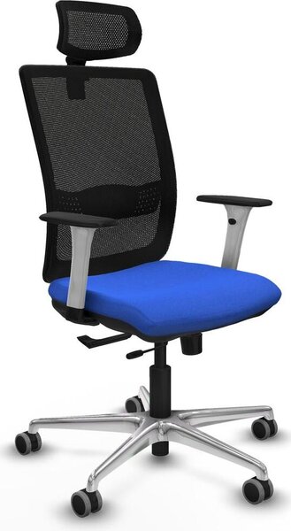Sedia da ufficio Piqueras y Crespo, modello 1B086G2, colore blu