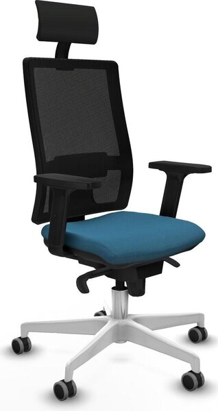 Sedia da ufficio Piqueras y Crespo 2D026G1, colore verde petrolio