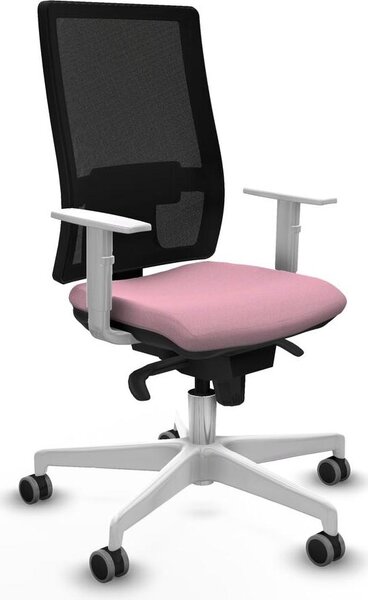 Sedia da ufficio Piqueras y Crespo, modello 4B026G0, colore rosa