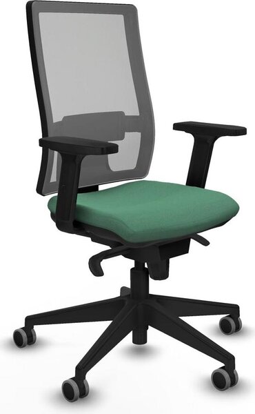 Sedia da ufficio Horna Piqueras y Crespo, modello 2D066G0, colore verde smeraldo