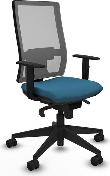Sedia da ufficio Horna Piqueras y Crespo, modello 1D066N0, colore verde petrolio